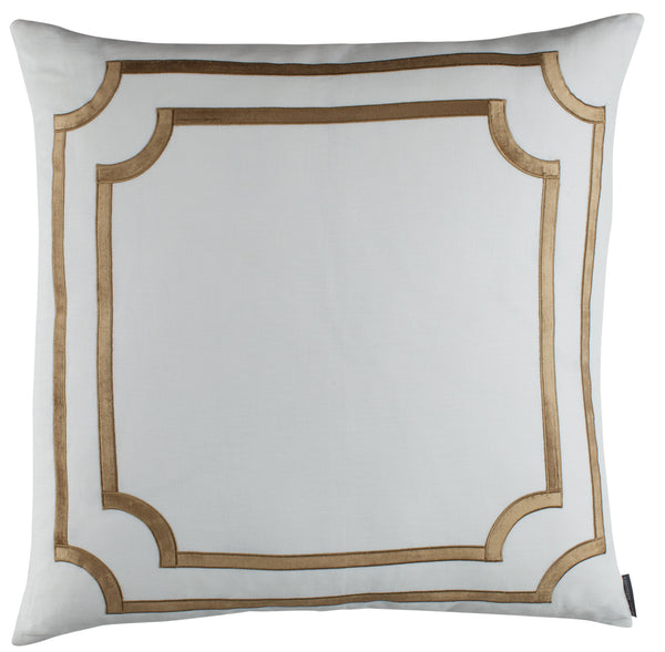 SoHo European Pillow with Straw Velvet Trim - Villa Decor Design & Style - 1