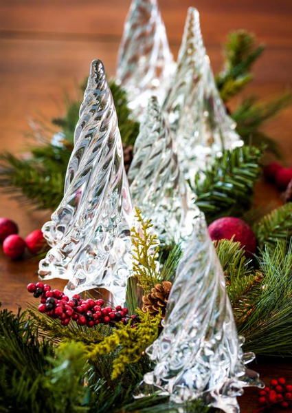Holiday Clear Glass Trees